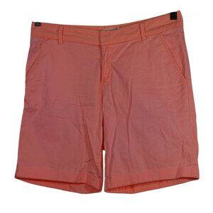 H&M LOGG Coral Chino Bermuda Shorts Women Size 8 Cotton Blend